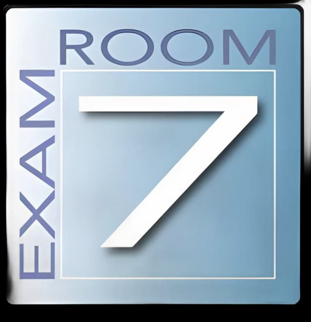 Door Sign Exam Room Clinton Industries Exam Room 7