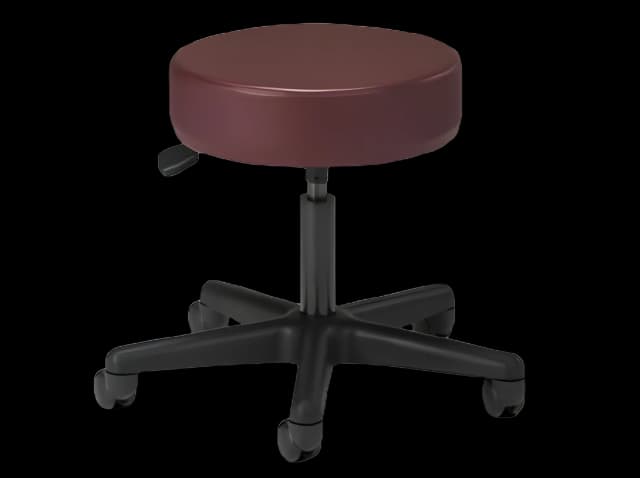 Physician Stool Clinton Without Back Single lever, pneumatic height adjustment 5 Casters Navy Blue