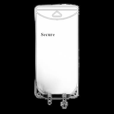 EVA Empty IV Bag Secure® 50 mL - 66042 by The Metrix Company