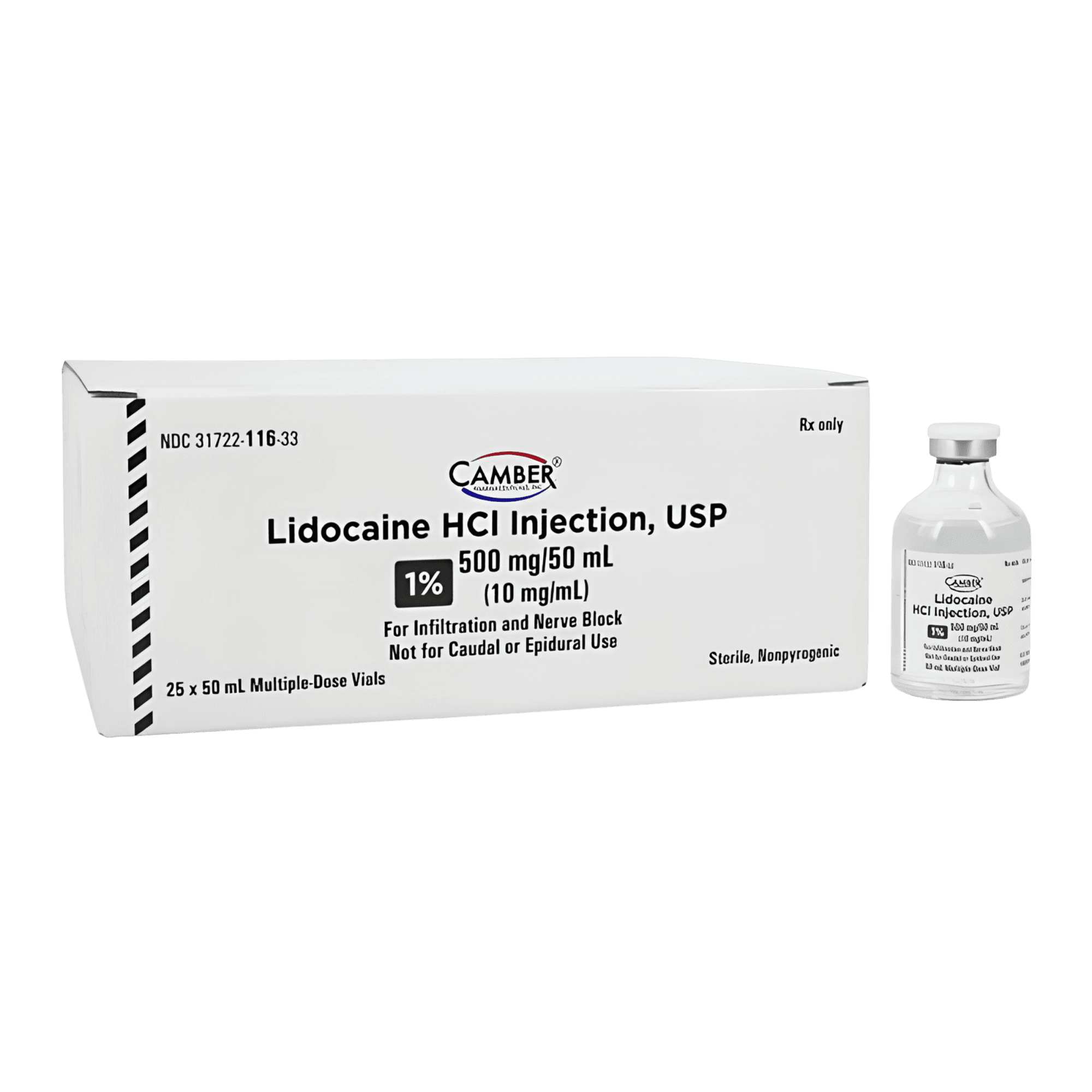 Lidocaine HCl Injection 1% MDV 50mL