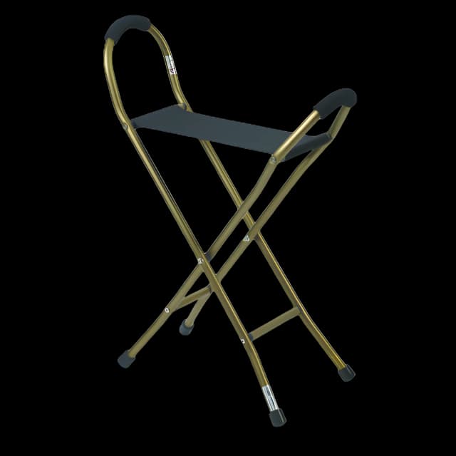 Quad Cane with Sling Seat drive™ Aluminum 34 Inch Height Bronze