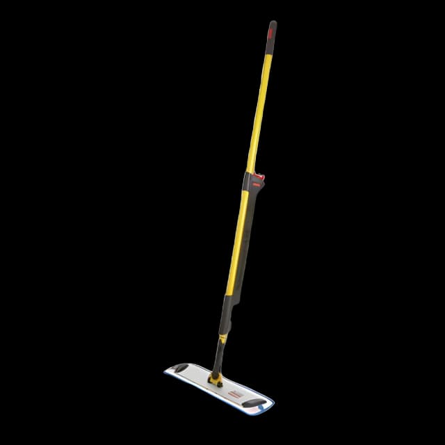Pulse Microfiber Spray Mop System, 17" Wide Microfiber Head, 52" Yellow Plastic Handle