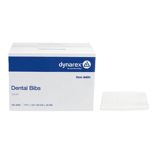 Dental Bib 13 X 18 Inch White, 2-Ply, NonSterile