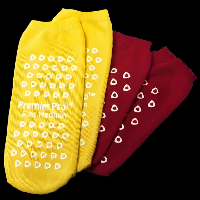 Fall Management Slipper Socks PremierPro™ X-Large Red Above the Ankle