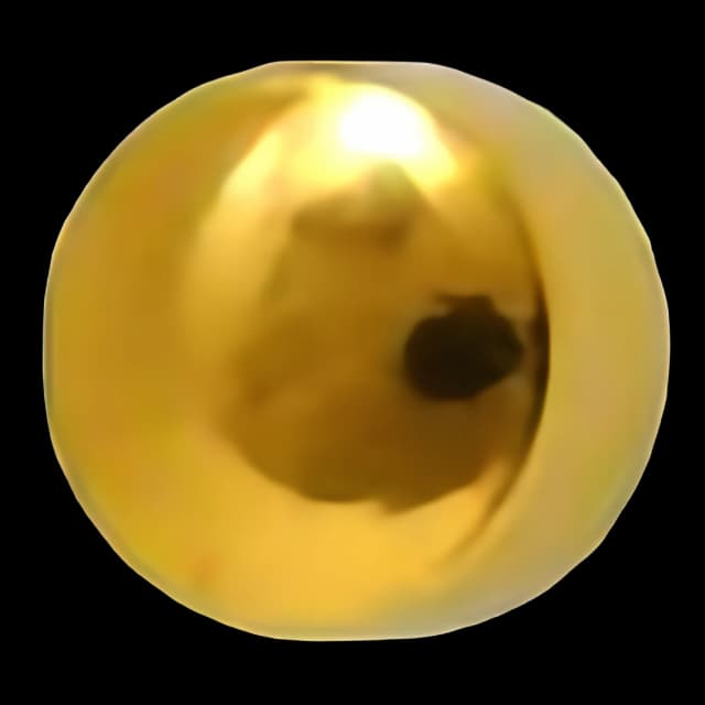 Ear Piercing Stud MediStuds® 24K Gold Plated Stainless Steel Gold Ball Traditional Mount