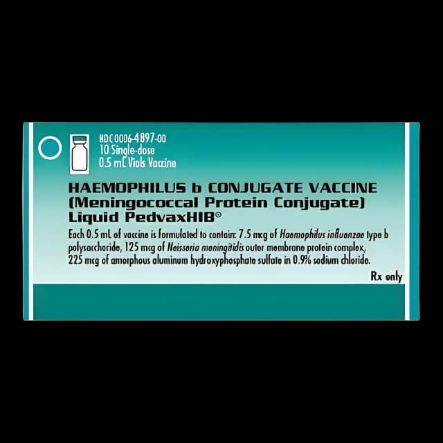 PedvaxHIB® Haemophilus Influenzae Type b Vaccine (Hib) Indicated for People 2 to 71 Months of Age 7.5 mcg / 0.5 mL Injection Single-Dose Vial 0.5 mL