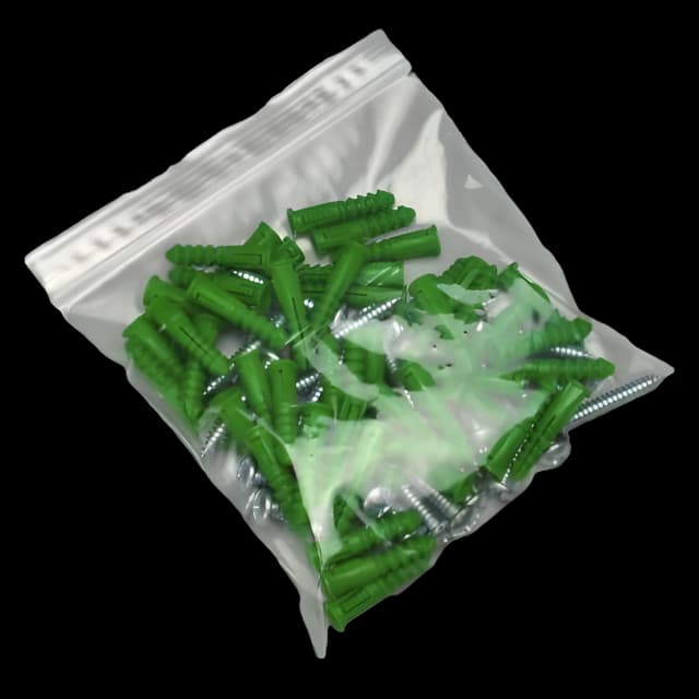 Reclosable Bag Clear Line 6 X 6 Inch LDPE Clear Zipper / Seal Top Closure