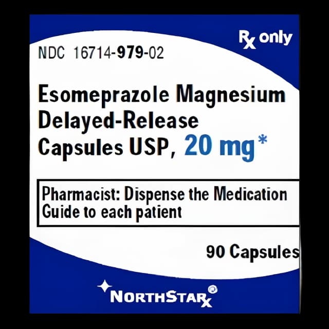 Esomeprazole Magnesium 20mg Capsules - NorthStar Rx 90ct