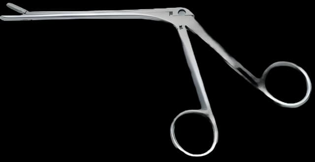 Nasal Forceps BR Surgical Takahashi 4-1/2 Inch Length Surgical Grade Stainless Steel NonSterile NonLocking Finger Ring Handle Straight 3 X 10 mm Jaws