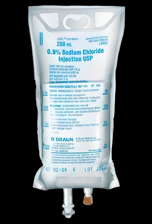 Replacement Preparation Sodium Chloride, Preservative Free 0.9% IV Solution Flexible Bag 250 mL - L8002