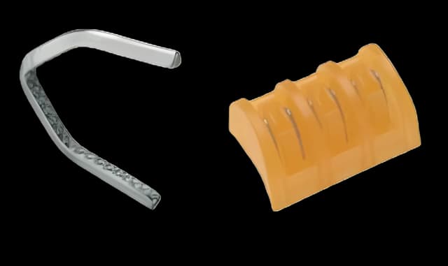 Adhesive Cartridge Style Ligating Clip SLS™ Classic Titanium Large Orange Clip 6 Clips