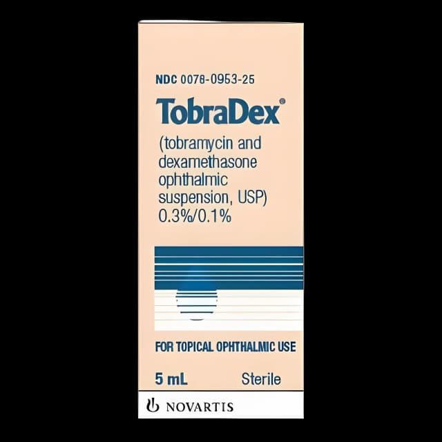 TobraDex® Tobramycin / Dexamethasone 0.3% - 0.1% Drops Dropper Bottle 5 mL
