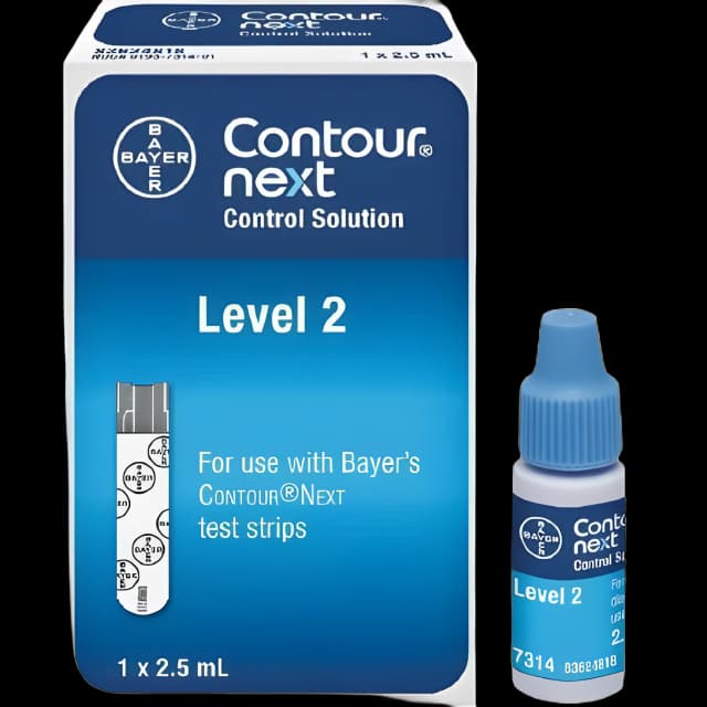 Blood Glucose Control Solution Contour® Next 2.5 mL Level 2