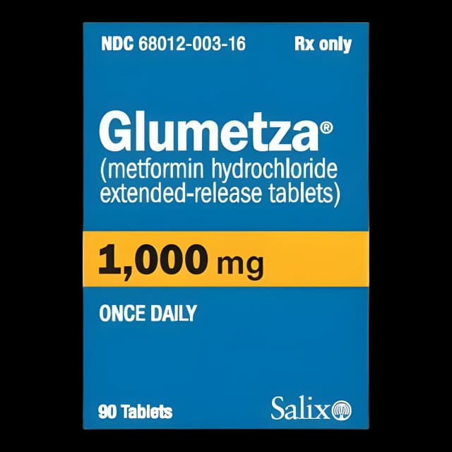 Glumetza® Metformin HCl 1,000 mg Tablet Bottle 90 Tablets