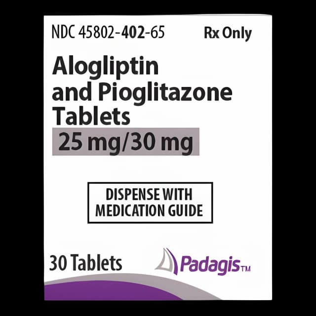 Alogliptin/Pioglitazone 25/30mg Tablets - Diabetes Treatment