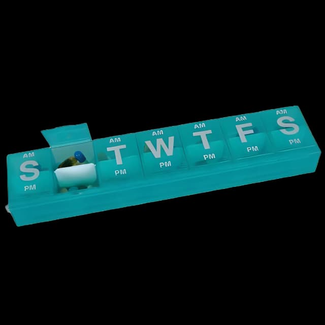 Locking 3X-Large 7-Day Pill Organizer with Divider