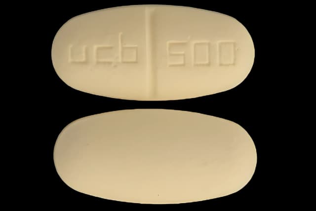 Keppra® Levetiracetam 500 mg Tablet Bottle 120 Tablets