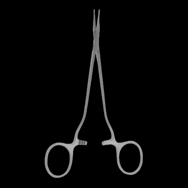 Needle Holder Snowden-Pencer™ Diamond-Jaw 8 Inch Length Extremely Delicate Tapered Jaws Finger Ring Handle