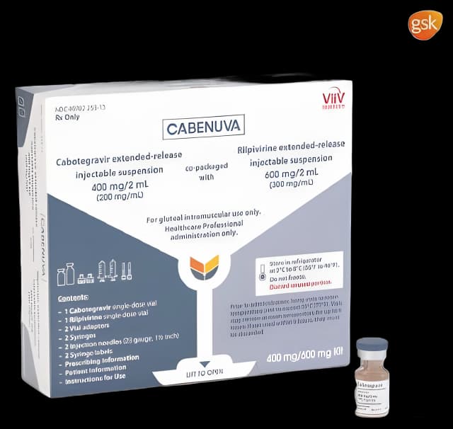 CABENUVA Injection Kit for HIV-1: Cabotegravir/Rilpivirine