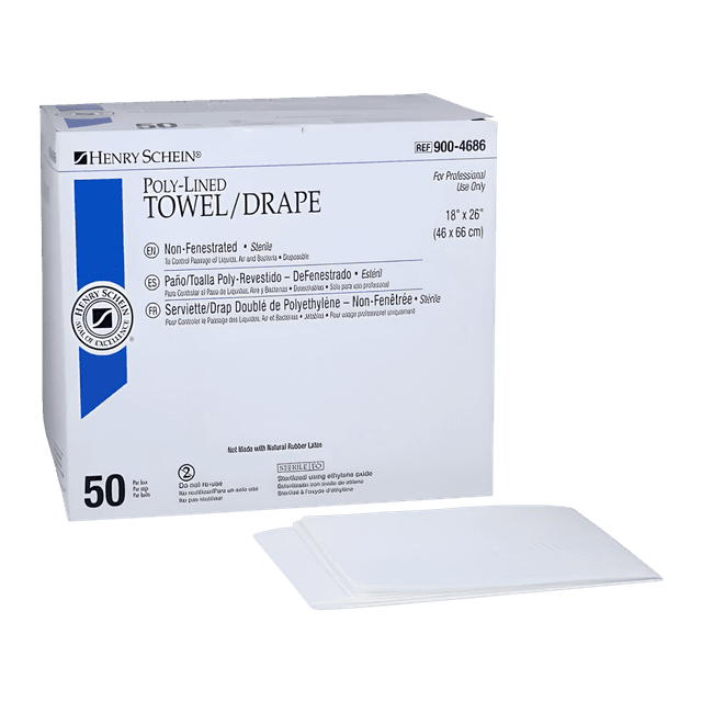 18x26" Sterile Surgical Drape Non-Fenestrated, 50/BX