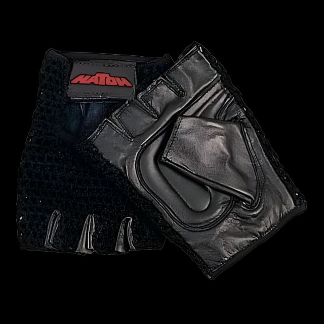 Push Gloves Hatch Fingerless Large Black Hand Specific Style