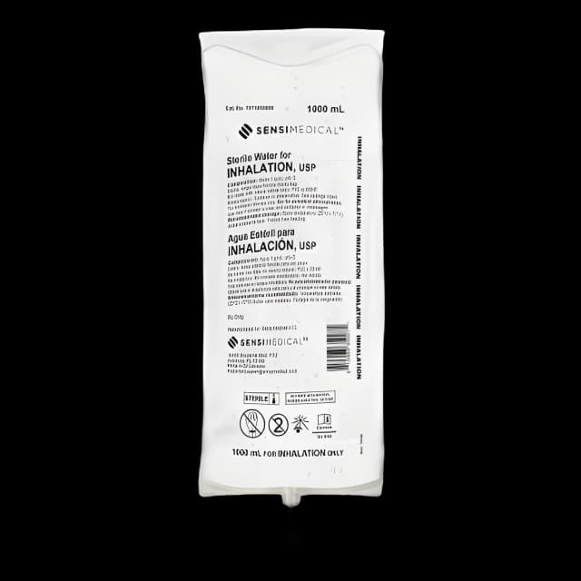 SENSIMEDICAL™ Respiratory Therapy Solution Sterile Water Liquid Flexible Bag 1,000 mL