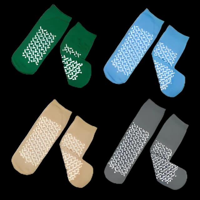 X-Large Beige Fall Management Slipper Socks | Dynarex