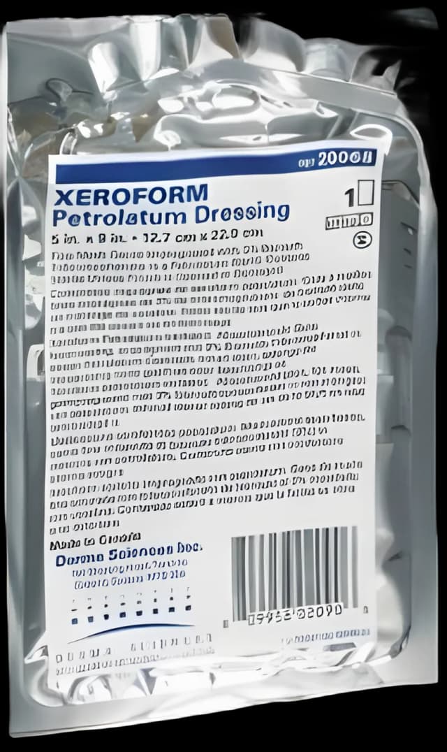 Xeroform Petrolatum Impregnated Dressing Xeroform™ Strip 1 X 8 Inch Sterile - DKC77034
