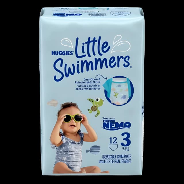 Unisex Baby Swim Diaper Huggies® Little Swimmers® Small Disposable Heavy Absorbency