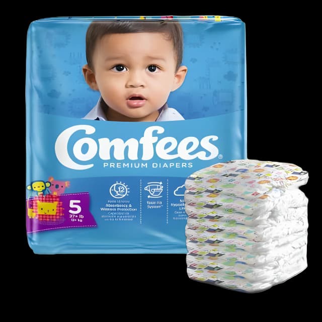 Unisex Baby Diaper Comfees® Size 5 Disposable Moderate Absorbency - CMF-5