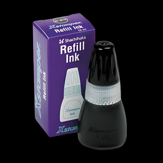 Refill Ink for Xstamper Stamps, 10 mL Bottle, Black