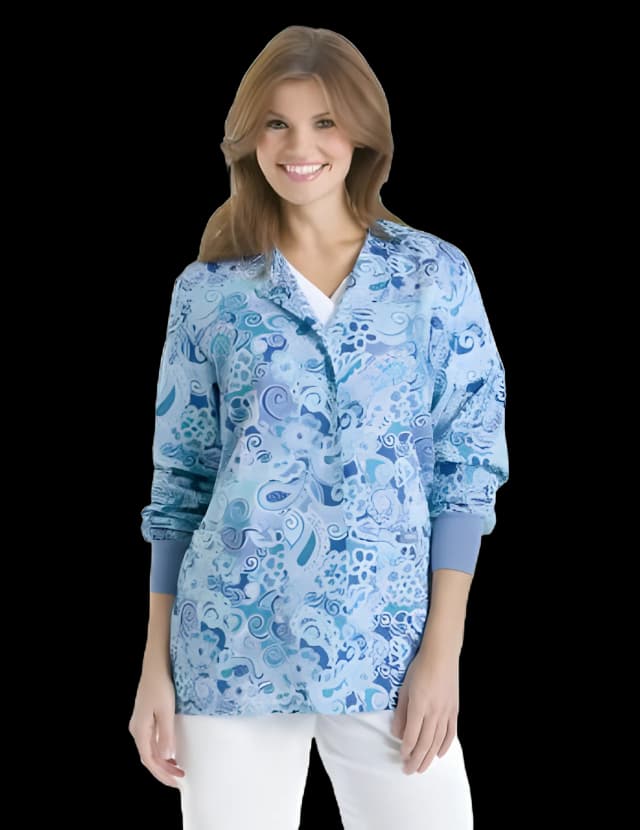 Warm-Up Jacket Hunter Green X-Small Hip Length 65% Polyester / 35% Cotton Reusable