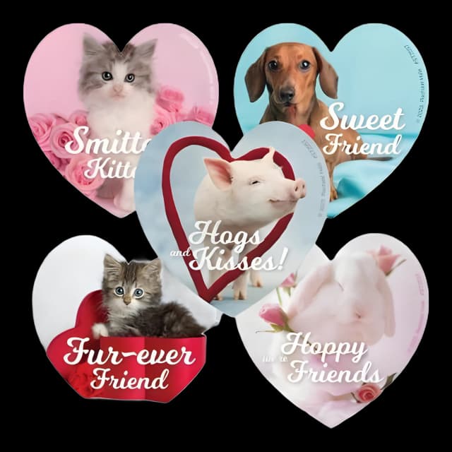 SmileMakers® 100 per Roll Rachael Hale Smitten Sticker 5 Designs