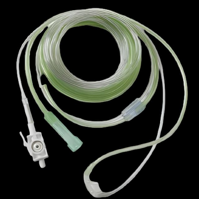 ETCO2 Nasal Sampling Cannula with O2 Delivery ETCO2 Sampling Line LoFlo™ ETCO2 Sidestream Pediatric Curved Prong / NonFlared Tip