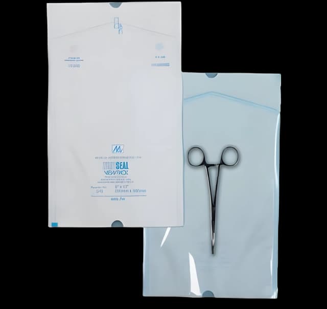 Sterilization Pouch Ethylene Oxide (EO) Gas / Steam 6 X 22 Inch Transparent / White Heat Seal Paper / Film
