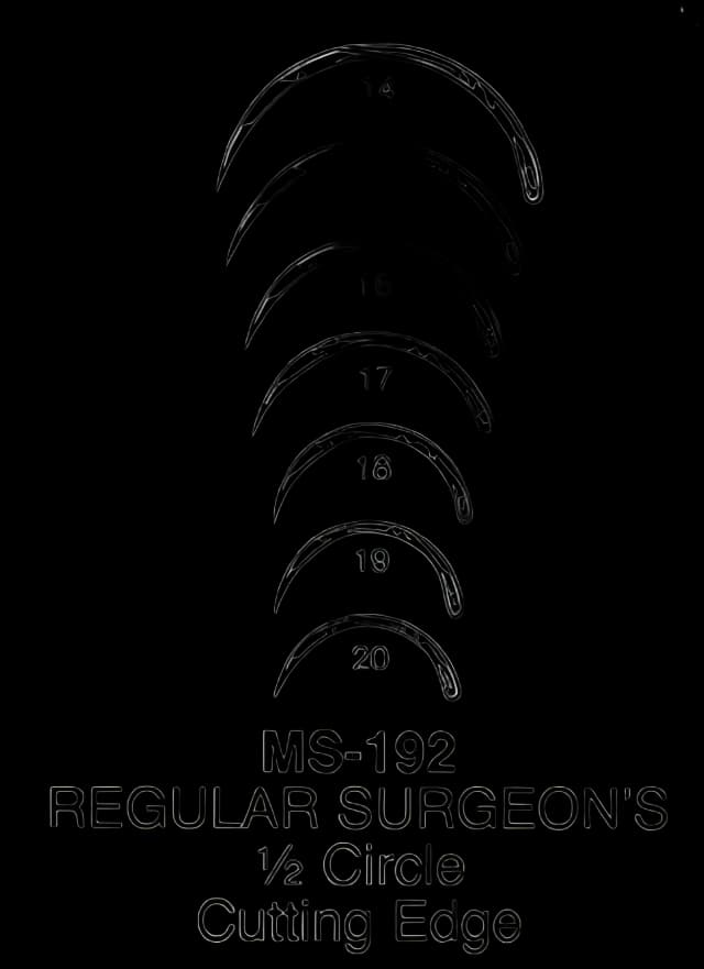 Conventional Cutting Suture Needle Integra® Miltex® 14 mm Length Regular Surgeon's Type Size 18 Needle Reusable