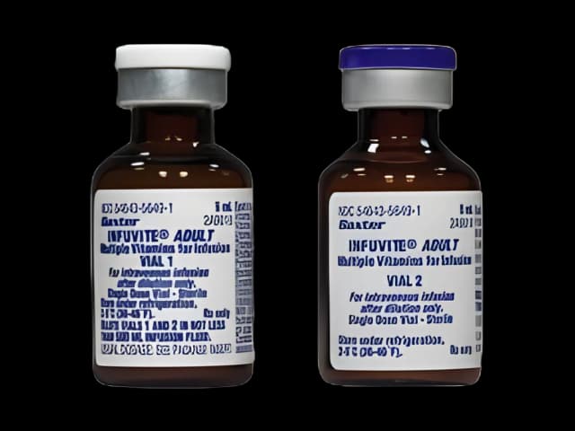 Infuvite® Adult Multivitamin Kit Multivitamin Infusion No. 4 / Vitamin K 200 mg - 150 mcg / 10 mL Injection Single-Dose Vial 5 mL - 54643564901