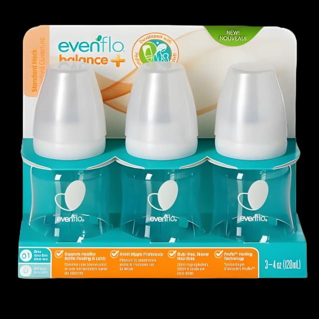 Evenflo Balance + Baby Bottle 4oz - Colic Preventing Design