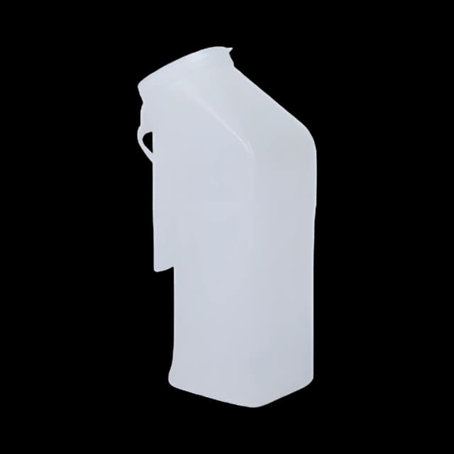 McKesson 1-Quart Male Urinal with Lid - Polyethylene