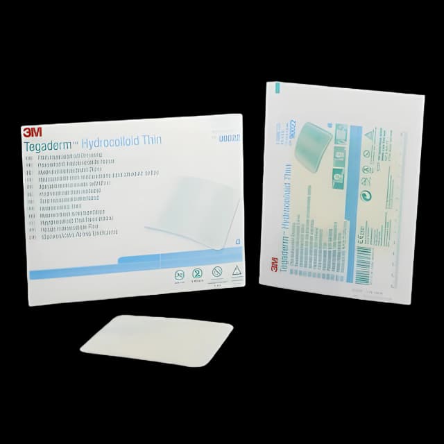 Thin Hydrocolloid Dressing 3M™ Tegaderm™ Thin 4 X 4 Inch Square