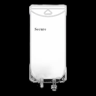 EVA Empty Bag Secure® 100 mL - No Legs, Double Poly Bag