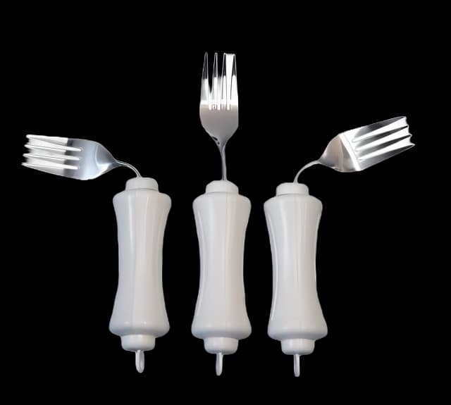 Fork UBend-It™ Built Up Handle White Stainless Steel
