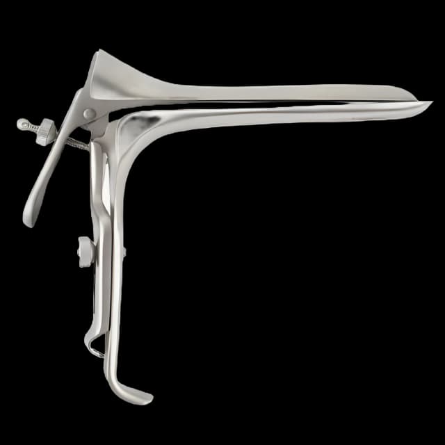 Vaginal Speculum Marina Weisman-Graves NonSterile Surgical Grade German Stainless Steel Medium Right Side Open Reusable Without Light Source Capability