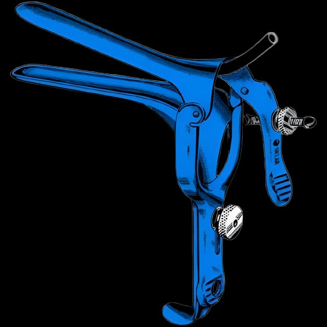 Electrosurgical Vaginal Speculum Sklar Blue™ Pederson NonSterile OR Grade Coated Stainless Steel Small With DSE Loop Reusable Without Light Source Capability