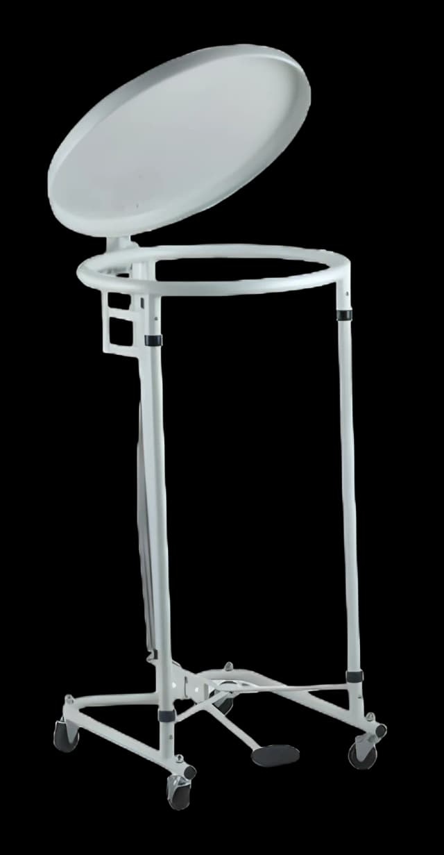 Hamper Stand McKesson General Purpose Round Opening Foot Pedal Tilt-Top Lid