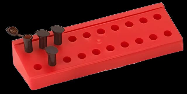 Globe Scientific Microcentrifuge Tube Rack - 20 Place, 1.5-2.0 mL