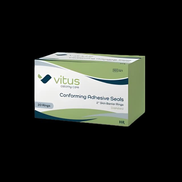 Skin Barrier Ring Vitus Moldable, Standard Wear Adhesive without Tape Without Flange Universal System 2 Inch