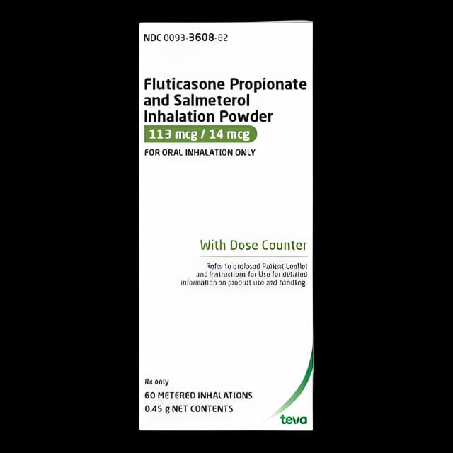 Fluticasone/Salmeterol 113/14 mcg Inhaler - 60 Doses