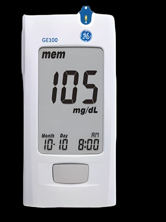Blood Glucose Meter GE100 Stores up to 500 Results Requires Coding