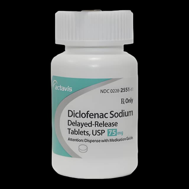 Diclofenac Sodium 75 mg Tablet Bottle 100 Tablets - 00228255111